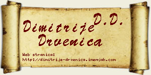 Dimitrije Drvenica vizit kartica
